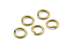 10mm Jump Rings, 100 Raw Brass Jump Rings (10x1.5mm) D0231