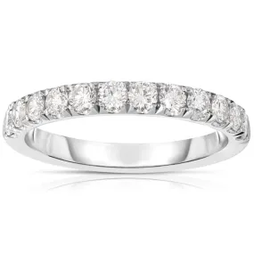 1/2 Way Split Prong Diamond Band