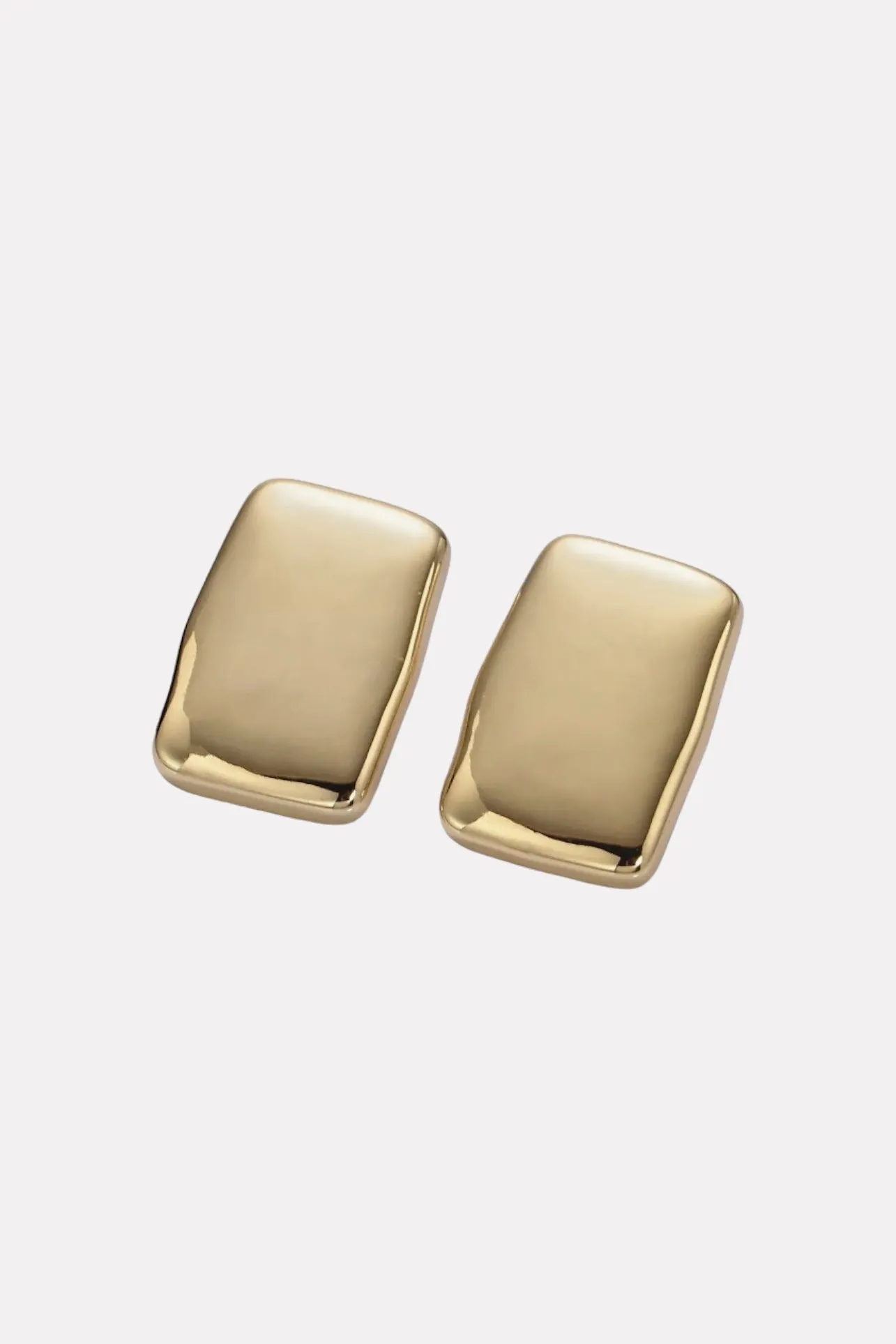 14K Gold Filled Rectangle Bar Earrings