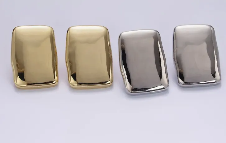 14K Gold Filled Rectangle Bar Earrings