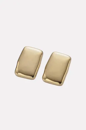 14K Gold Filled Rectangle Bar Earrings