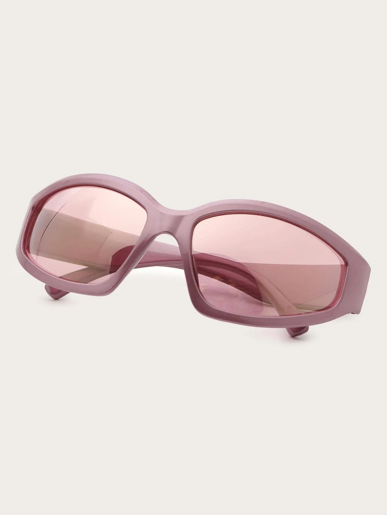 1pair Women Geometric Frame Fashionable Sunglasses For Daily Decoration