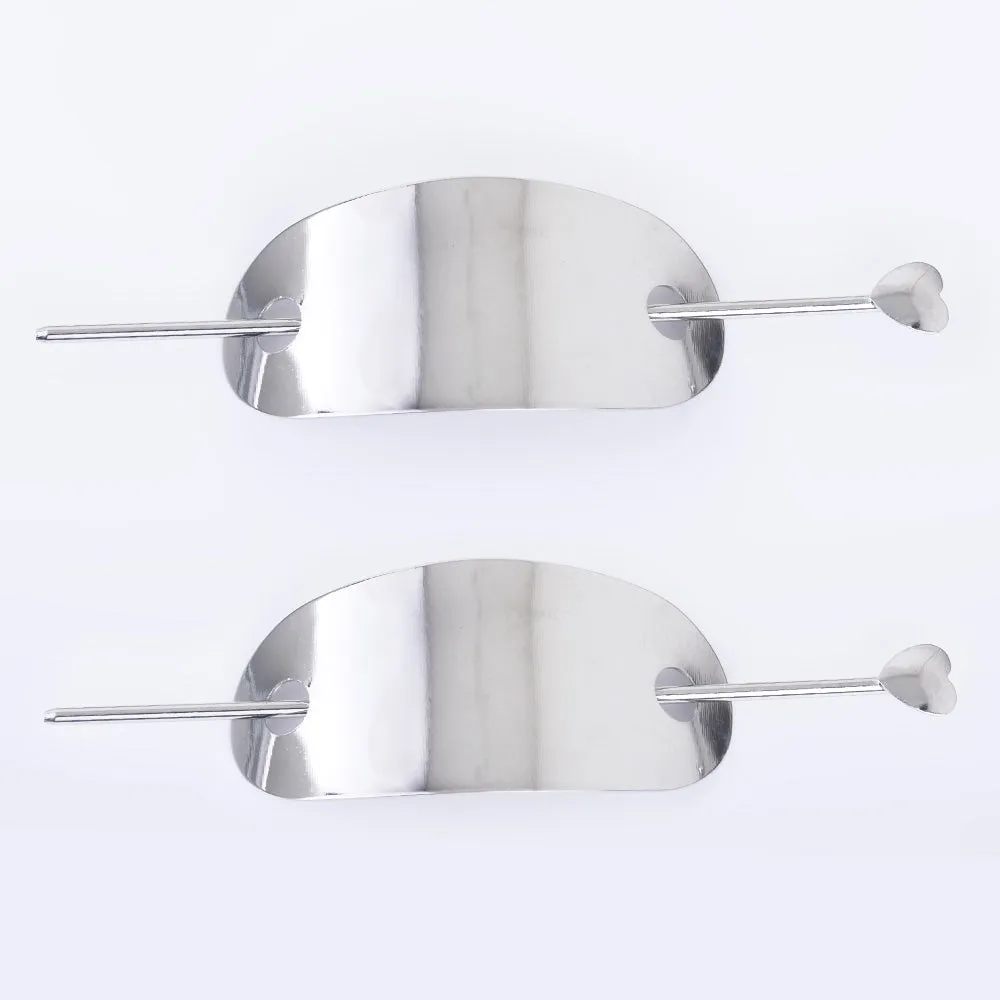 2 3/4 Alloy Glossy Long ellipse piece Geometric hair clip Metal Hair Clip hair slide 1pcs 102600