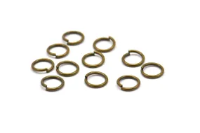 8mm Jump Ring - 150 Antique Brass Jump Rings (8x1mm) A0378