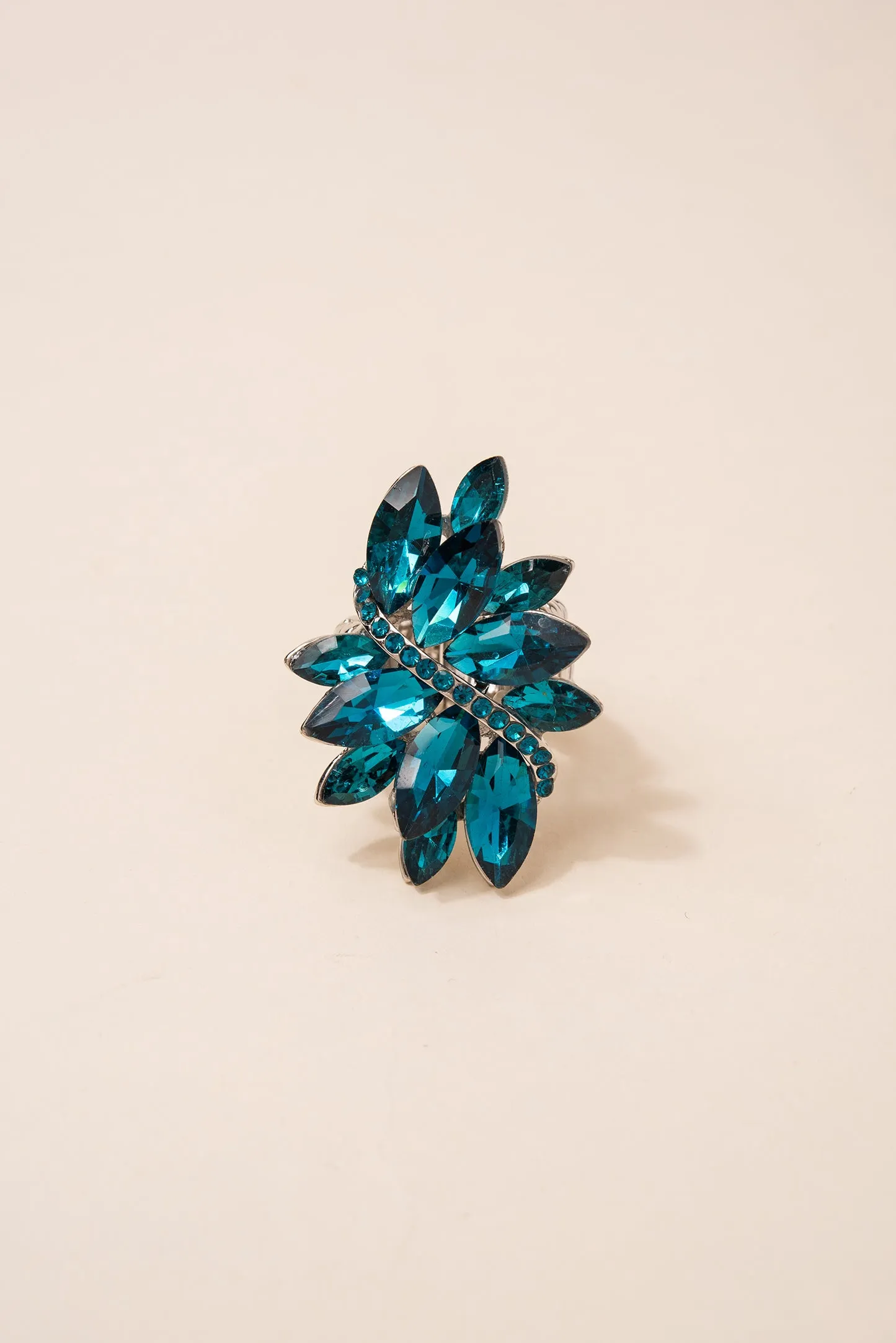 Ada Rhinestone Cluster Stretch Ring