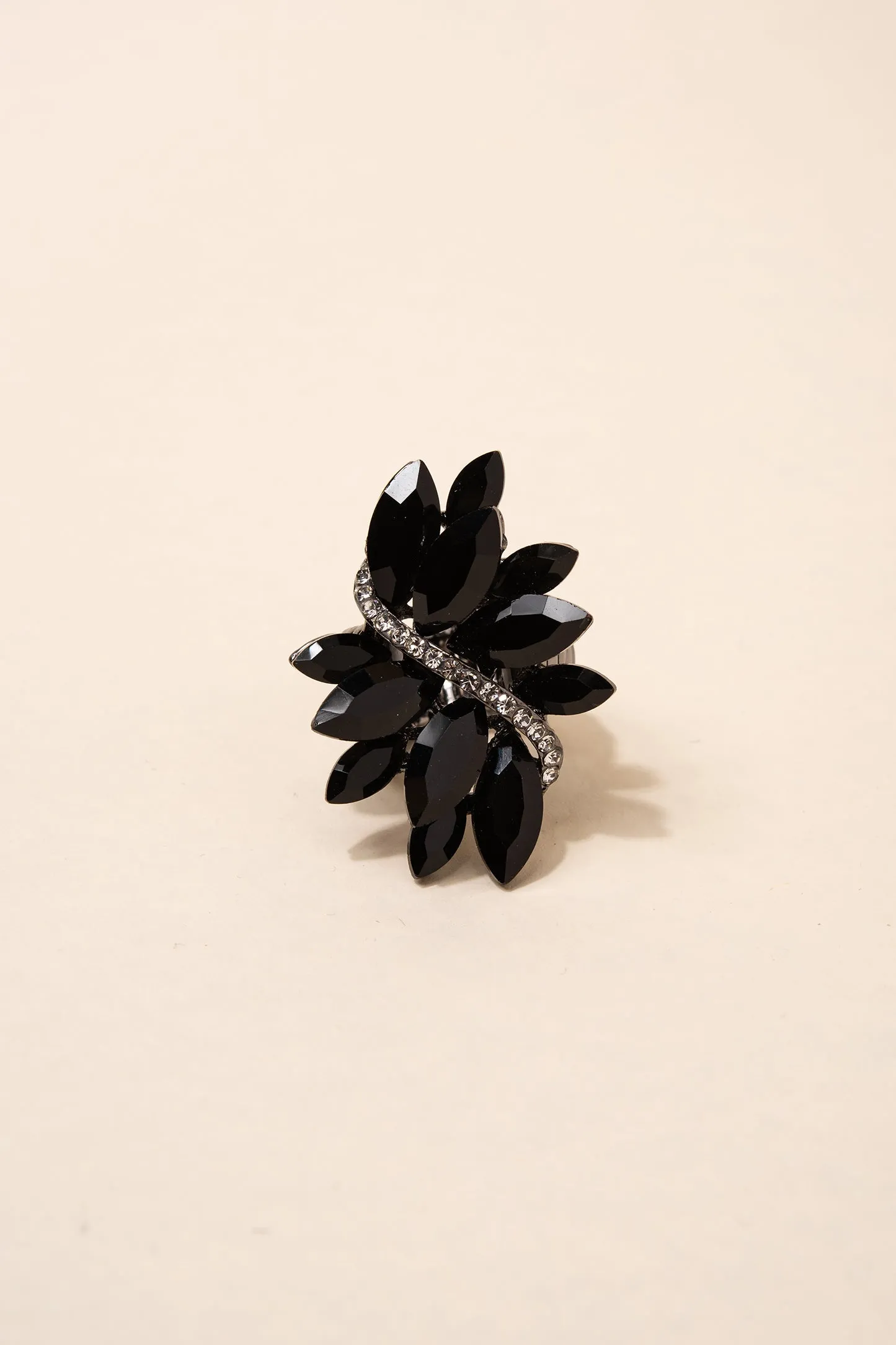 Ada Rhinestone Cluster Stretch Ring