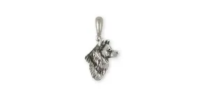 Alaskan Malamute Pendant Jewelry Sterling Silver Handmade Dog Pendant MAL2H-P