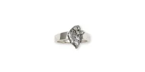 Australian Shepherd Ring Jewelry Sterling Silver Handmade Dog Ring AU17-R