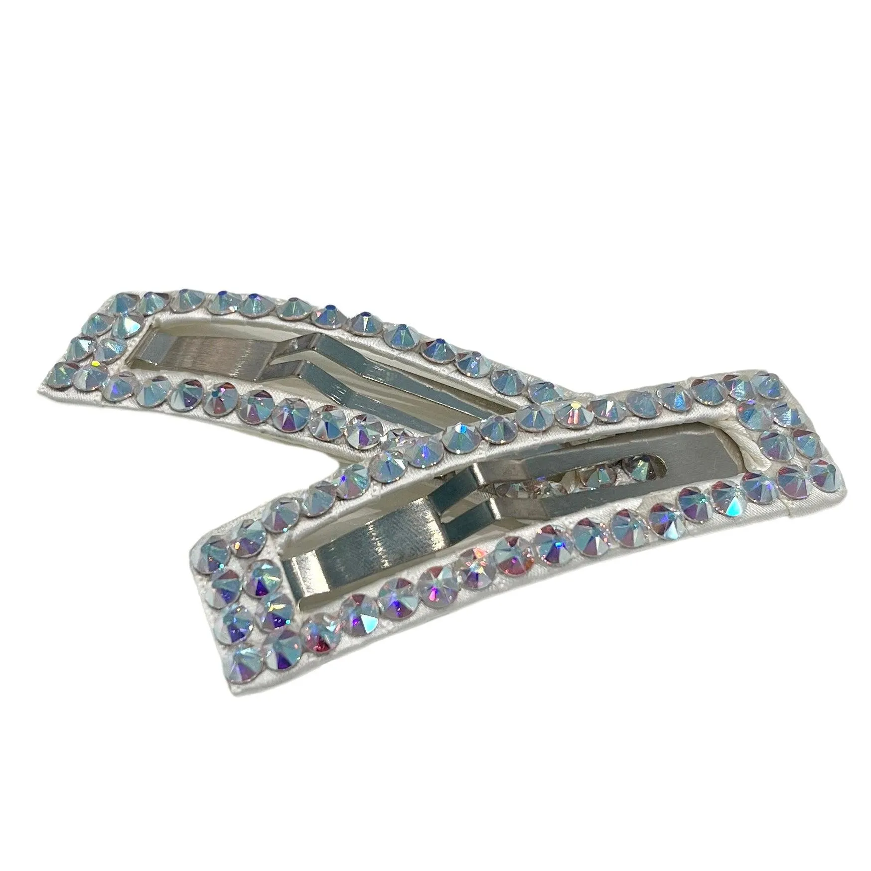 Bari Lynn Jumbo Rectangle Crystallized Snap Clips