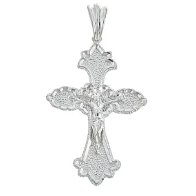 Better Jewelry 925 Sterling Silver Large Gothic Crucifix Pendant - MADE IN USA (11 grams)