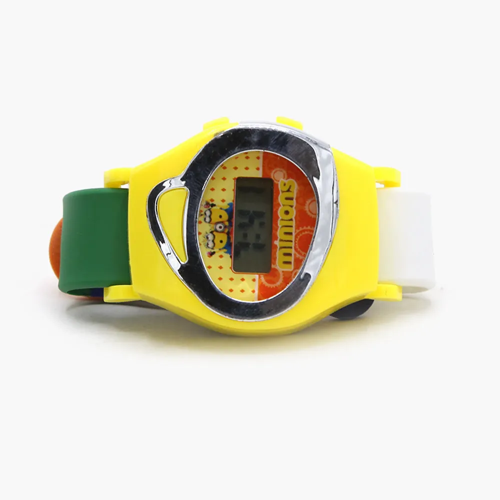 Boys Digital Character Watch - Yellow