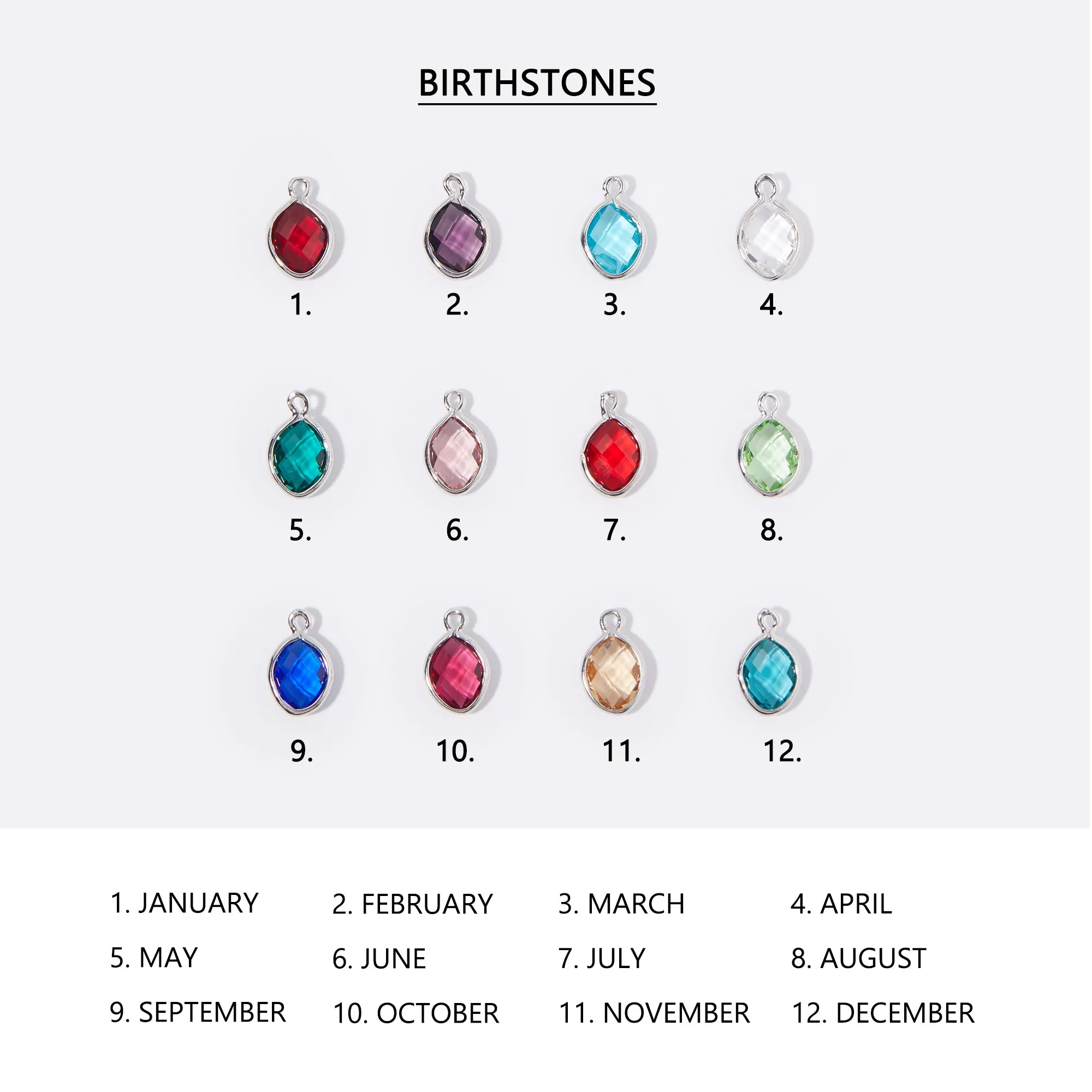 Bria Birthstone Necklace