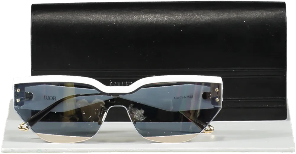 Christian Dior Sunglasses - Diorclub M3u - White Grey In Case