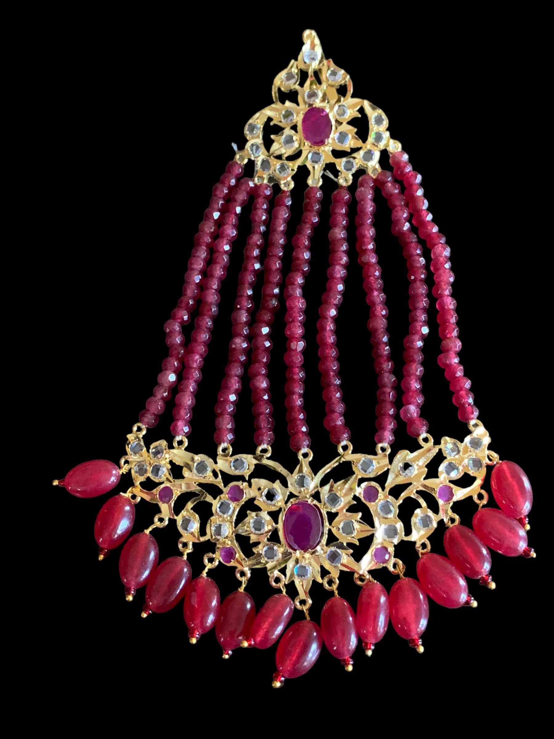 DJHR62 INARA jhoomar ( rubies ) (READY TO SHIP)