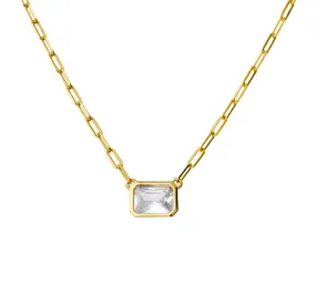 Eden Baguette Necklace Gold