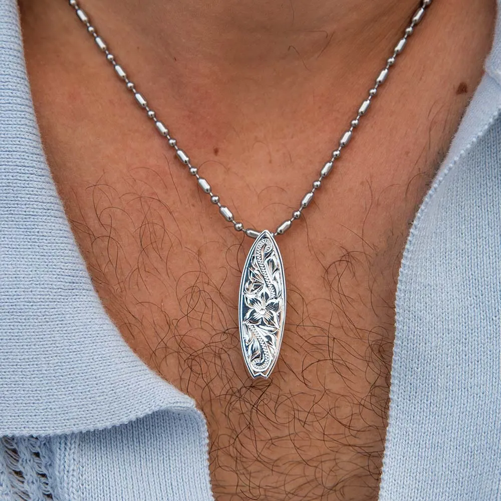 Engraved Surfboard Pendant