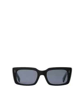 Garrett Leight GL 3030 49 Sunglasses Black/Semi-Flat Navy