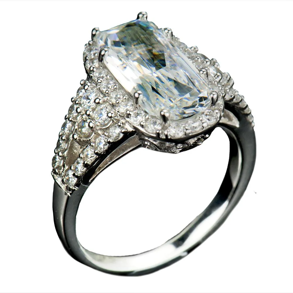 Glacier Rhodium Ring