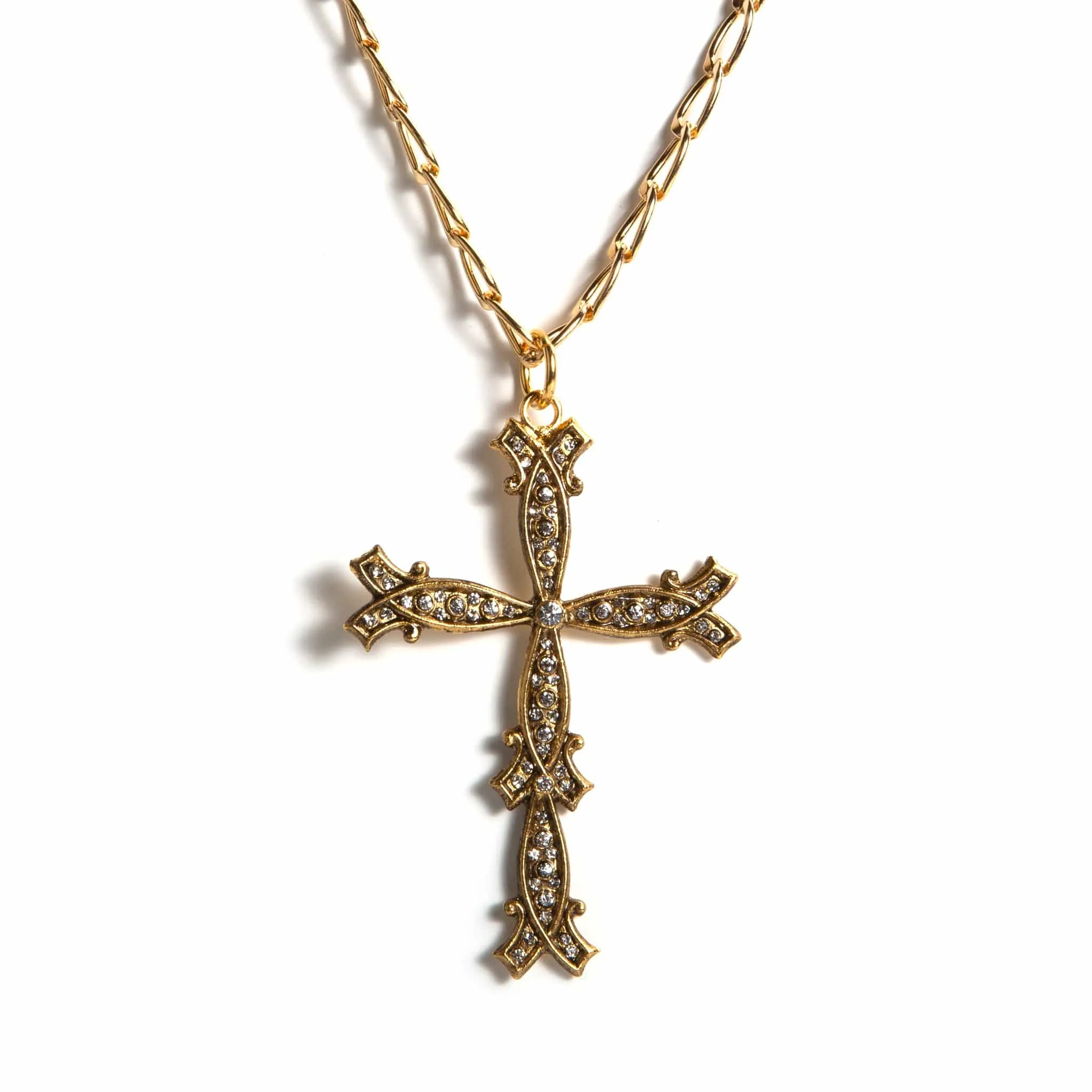 Grande Cross Figaro Necklace 18