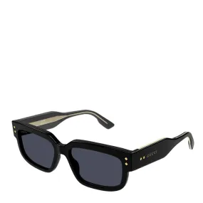 Gucci GG1218S Acetate Rectangular Sunglasses, Black