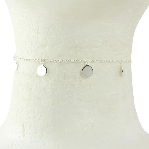 HANGING DISC CHOKER NECKLACE