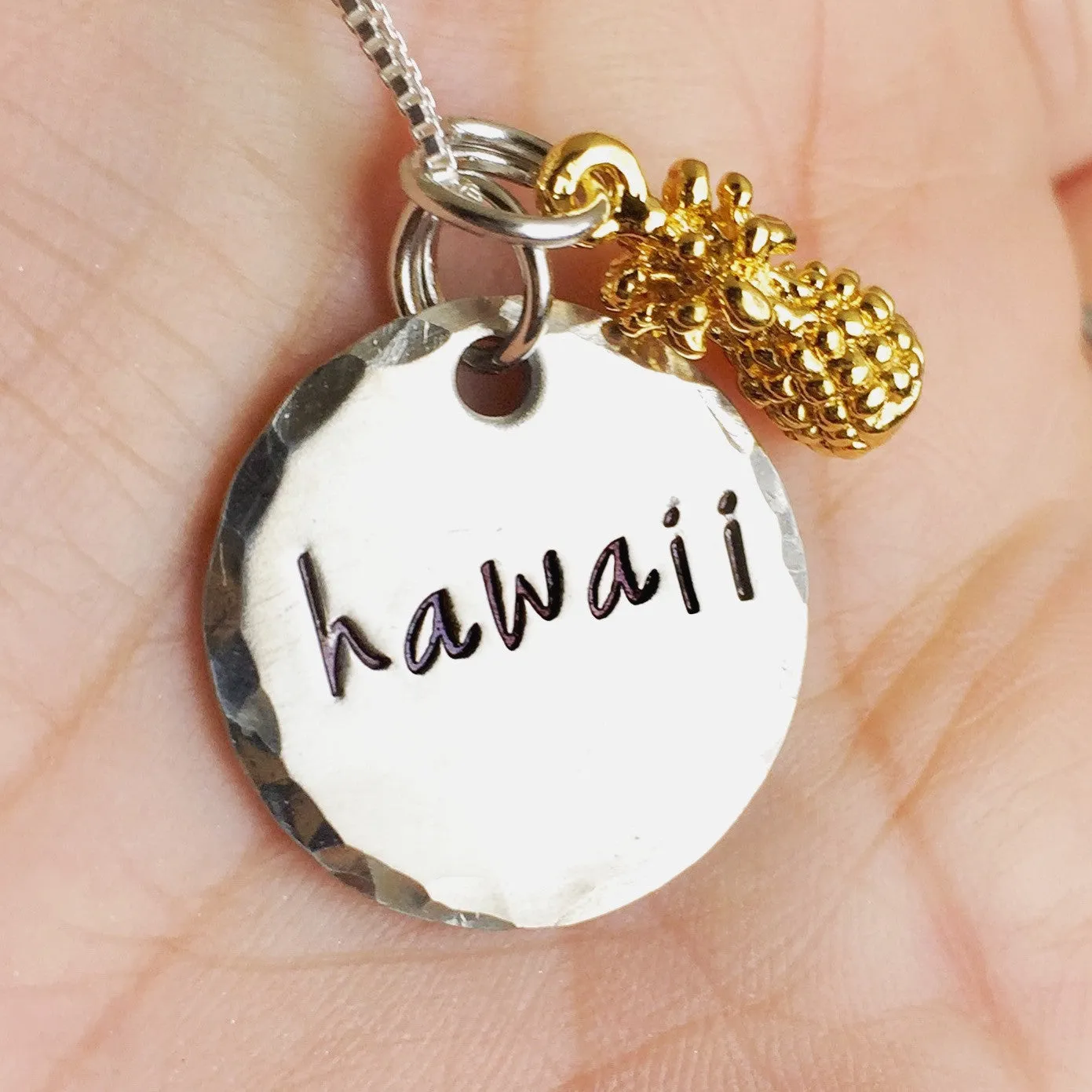 Hawaii Pineapple Necklace, Pineapple Necklace