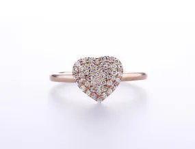 Heart Diamond Ring (0.29Ctw)