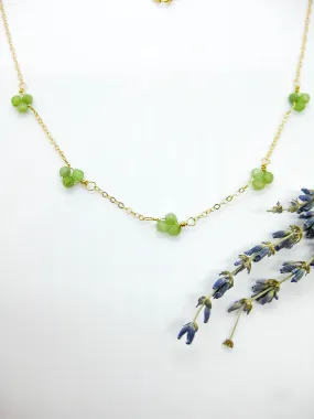 Hyacinth: Jade Choker - n545