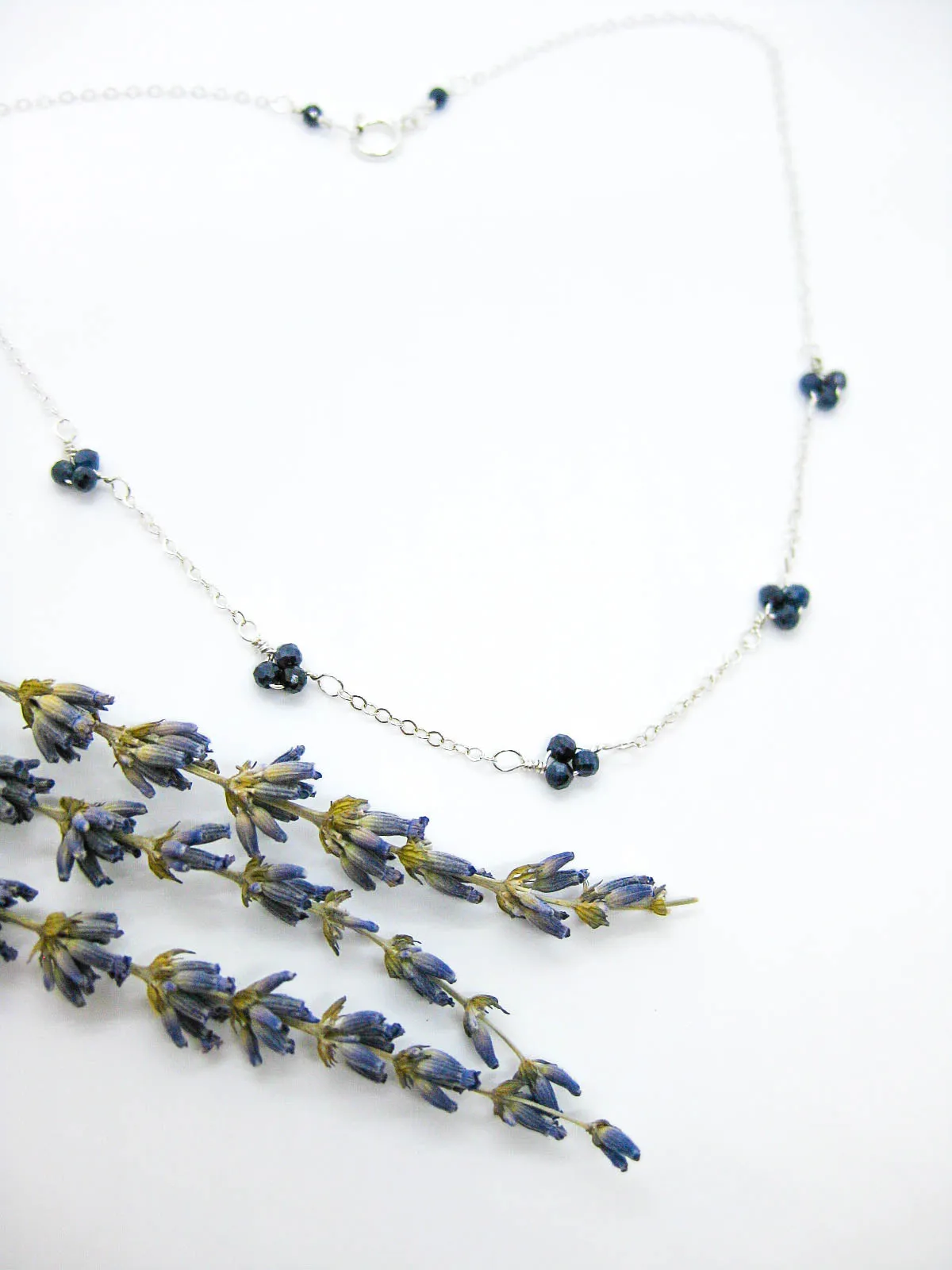 Hyacinth: Sapphire Choker - n530