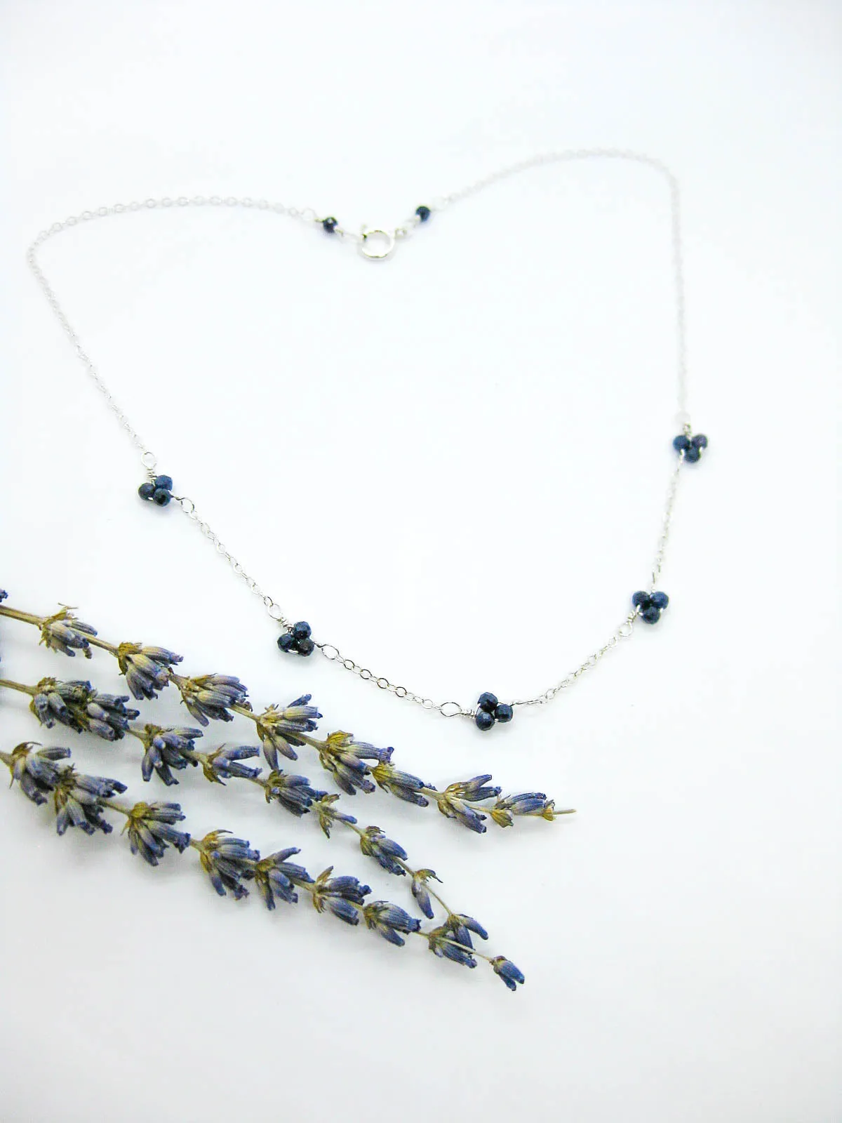 Hyacinth: Sapphire Choker - n530