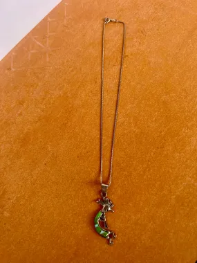 Inlay Kokopelli Necklace