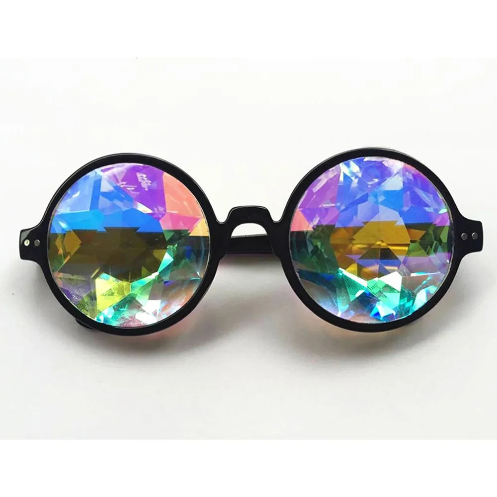 Kaleidoscope Sunglasses Choose Baby Pink Clear Or Black Frames Psychedelic Trippy Vision Groovy For Concerts And Festivals