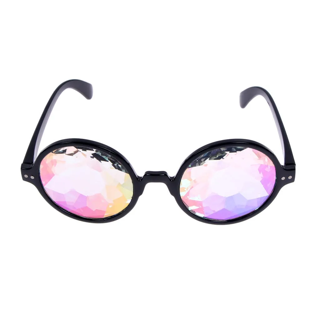 Kaleidoscope Sunglasses Choose Baby Pink Clear Or Black Frames Psychedelic Trippy Vision Groovy For Concerts And Festivals