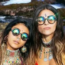 Kaleidoscope Sunglasses Choose Baby Pink Clear Or Black Frames Psychedelic Trippy Vision Groovy For Concerts And Festivals