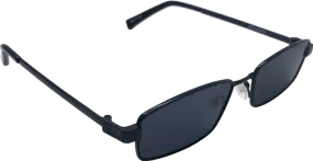 Le Specs Black Bizarro Rectangle Sunglasses