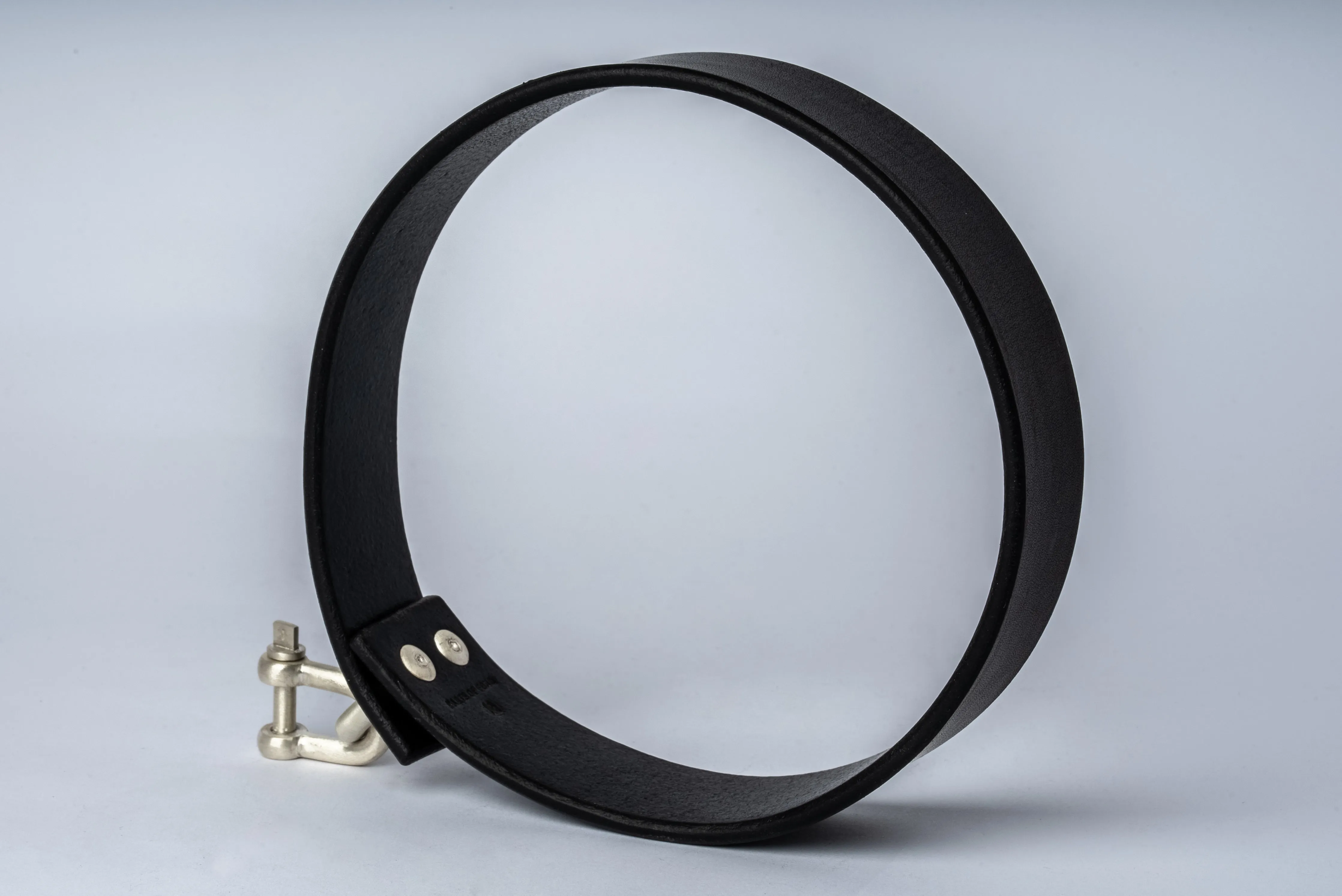 Leather Charm Choker (30mm, MA BLK)