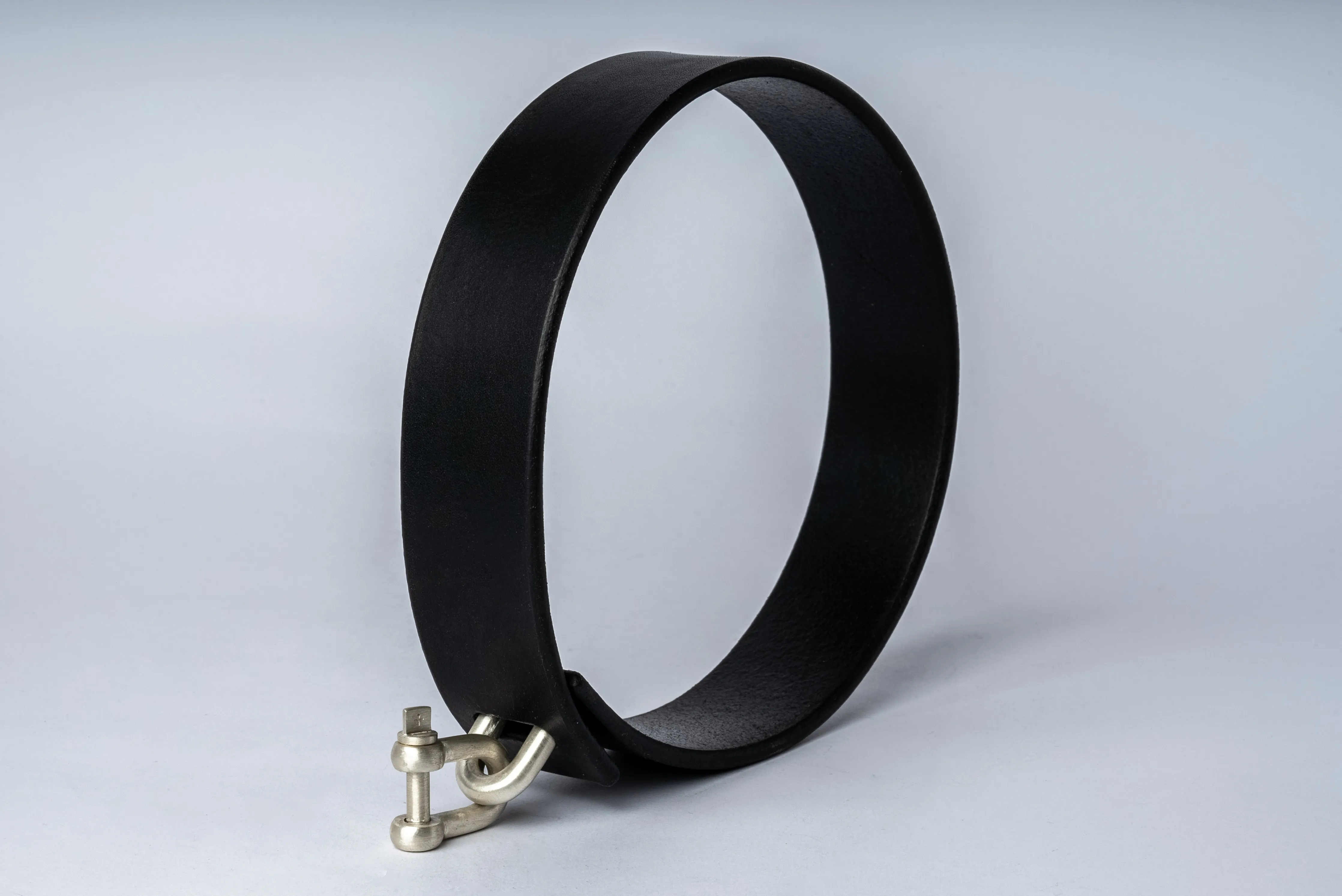 Leather Charm Choker (30mm, MA BLK)