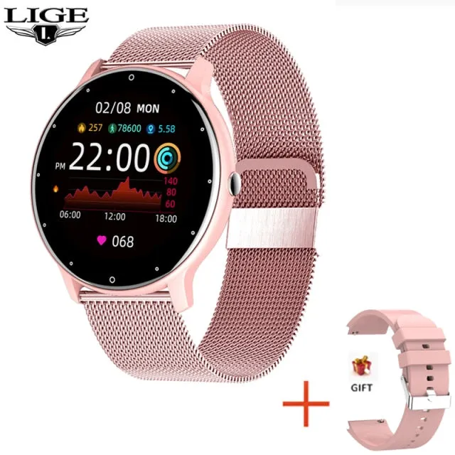 LIGE 2021 New Bluetooth Call Full Touch Screen SmartWatch