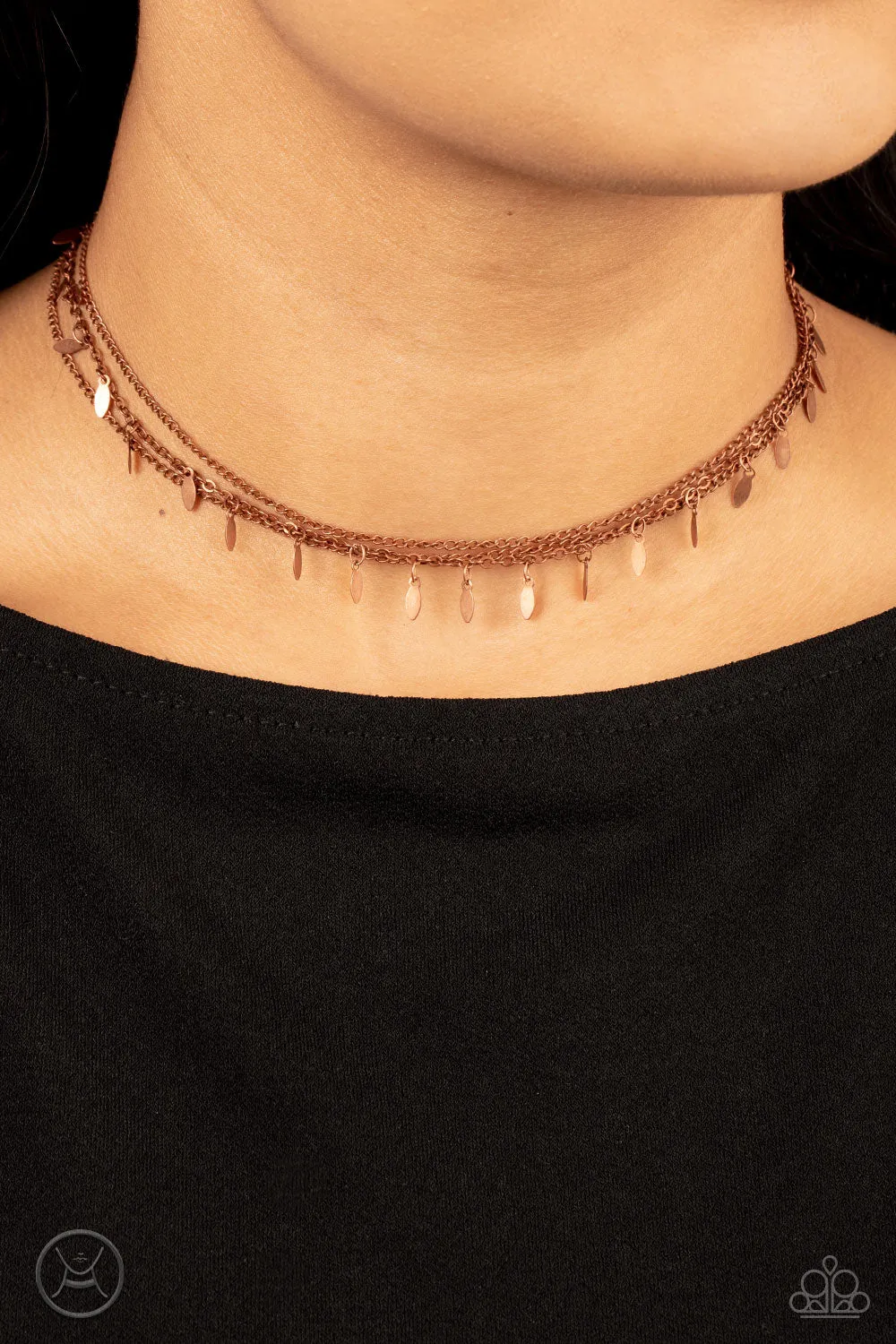 Monochromatic Magic - Copper Paparazzi Necklace