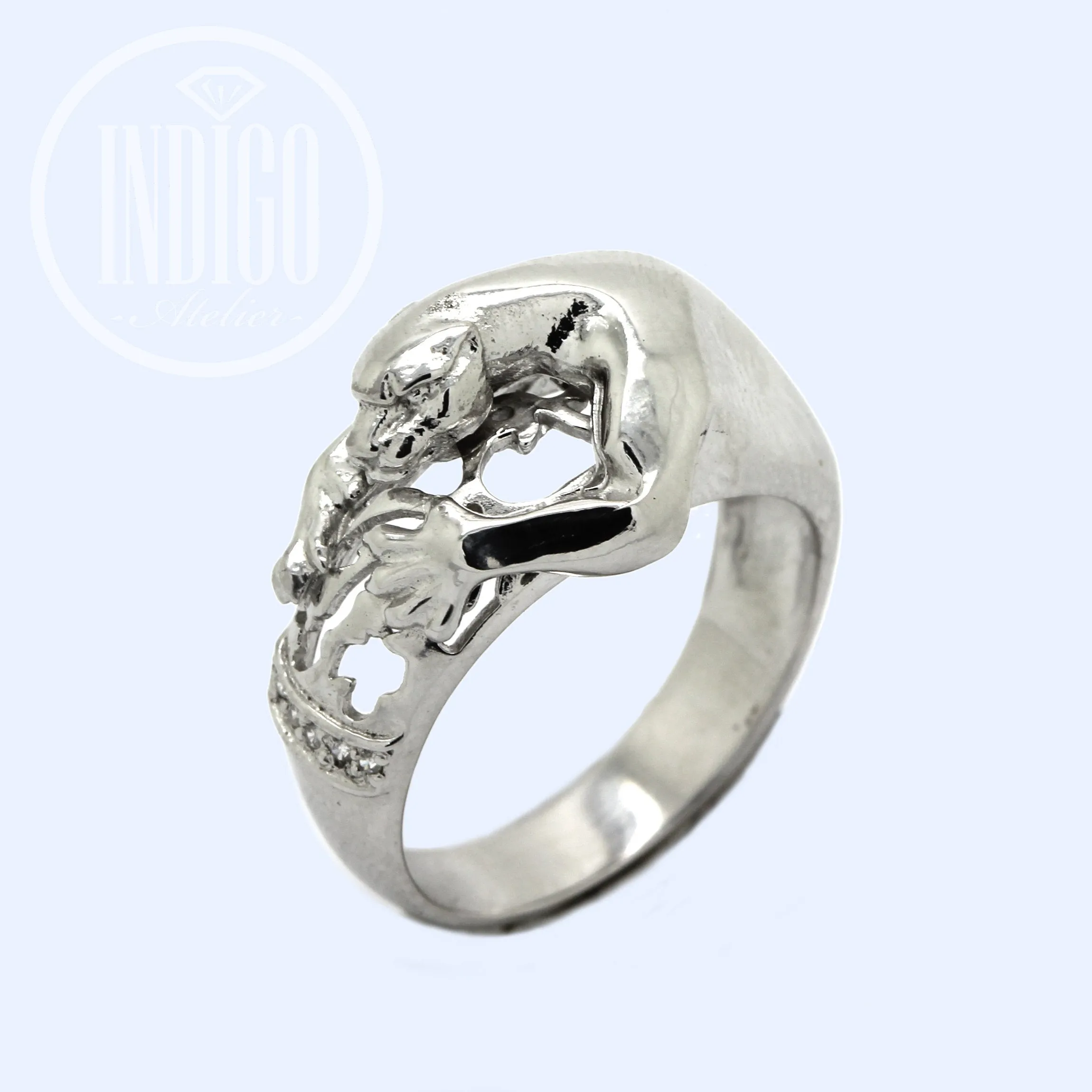 Panther Women's Ring Silver 925