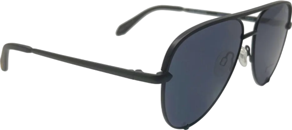 Quay Black Polarized High Key Mini Sunglasses in Case