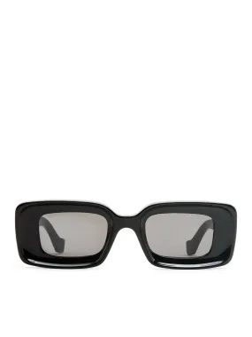 Rectangular sunglasses in acetate