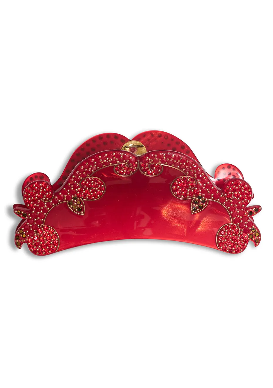 Red Renaissance Hair Clip