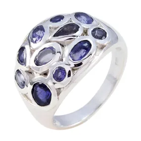 Riyo Dainty Gemstones Iolite 925 Sterling Silver Rings Most Item