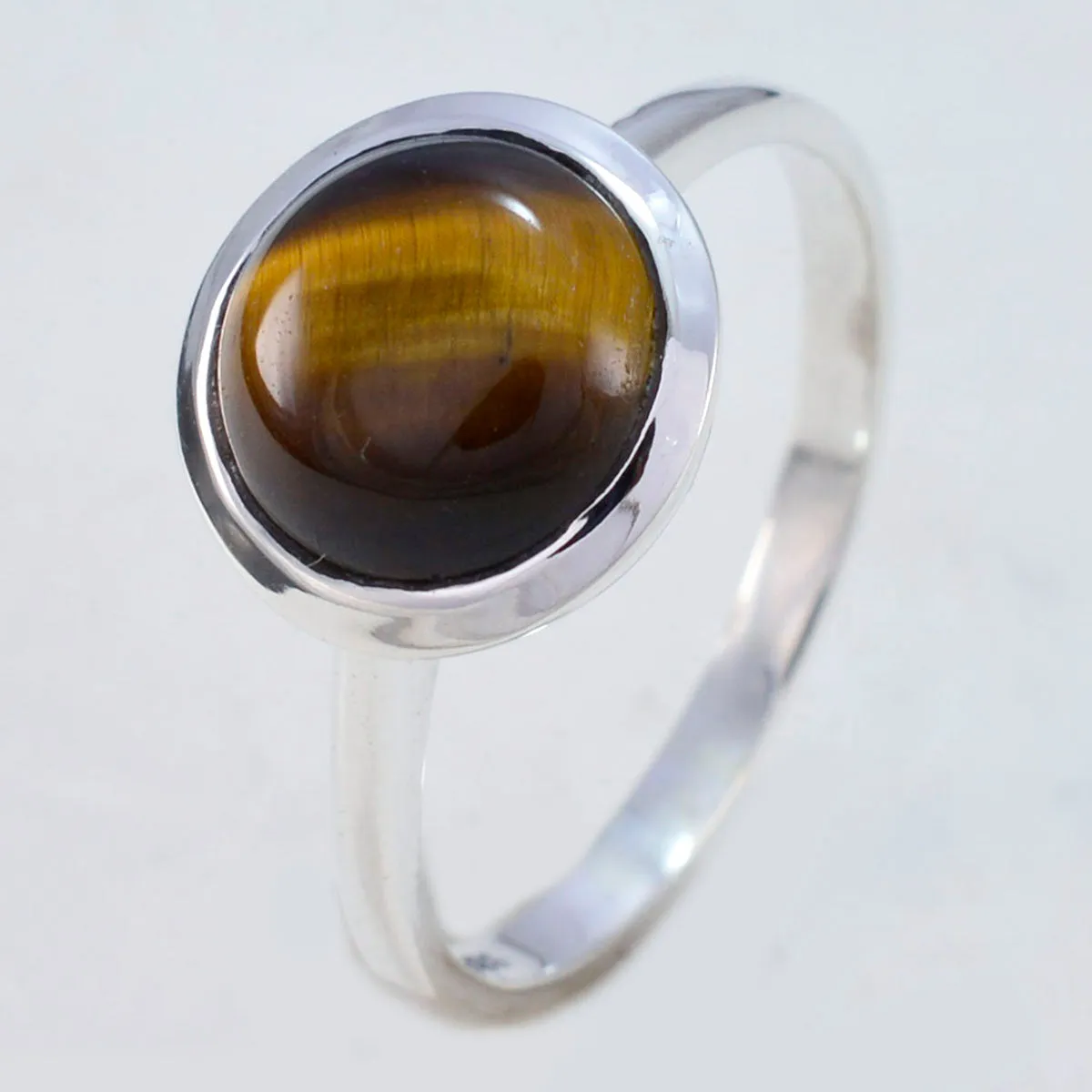 Riyo Elegant Gem Tiger Eye 925 Sterling Silver Rings Mom Jewelry