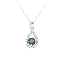 Sapphire and Diamond Pendant