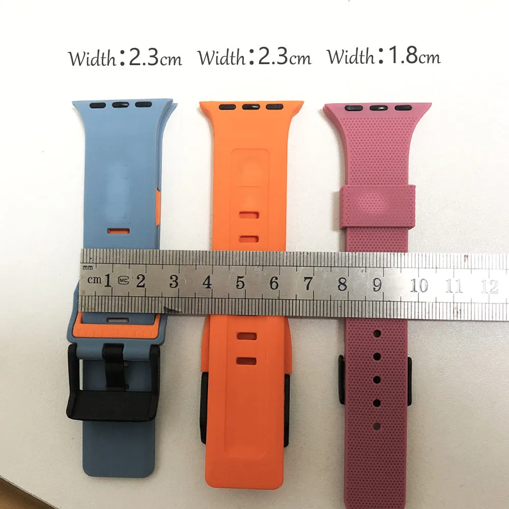 Silicone Brand Watch Band Loop for Apple Watch