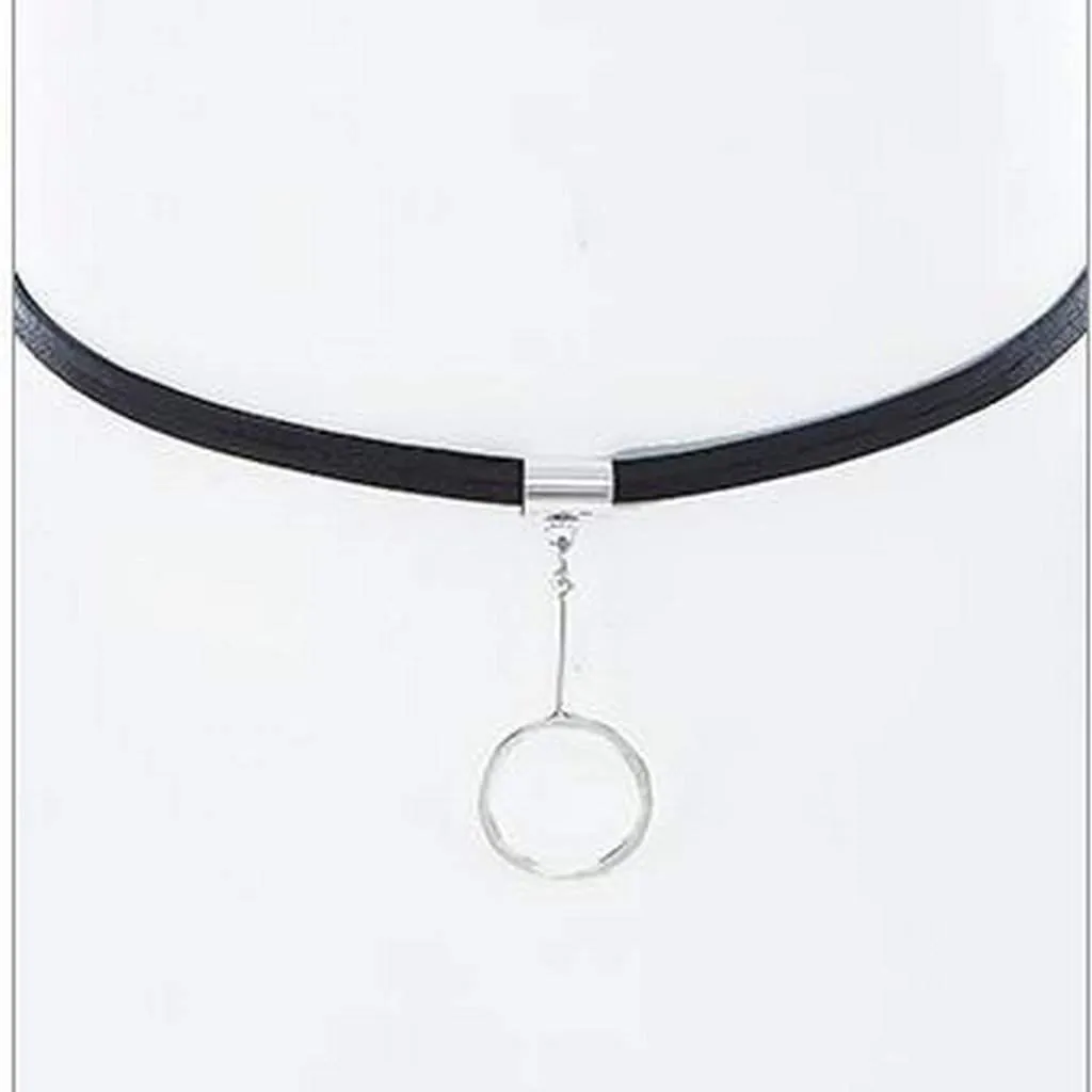 Silver Open Ring Choker