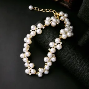 Simulated Pearl  BridesMaid / Wedding / Cocktail Choker Styled Necklace