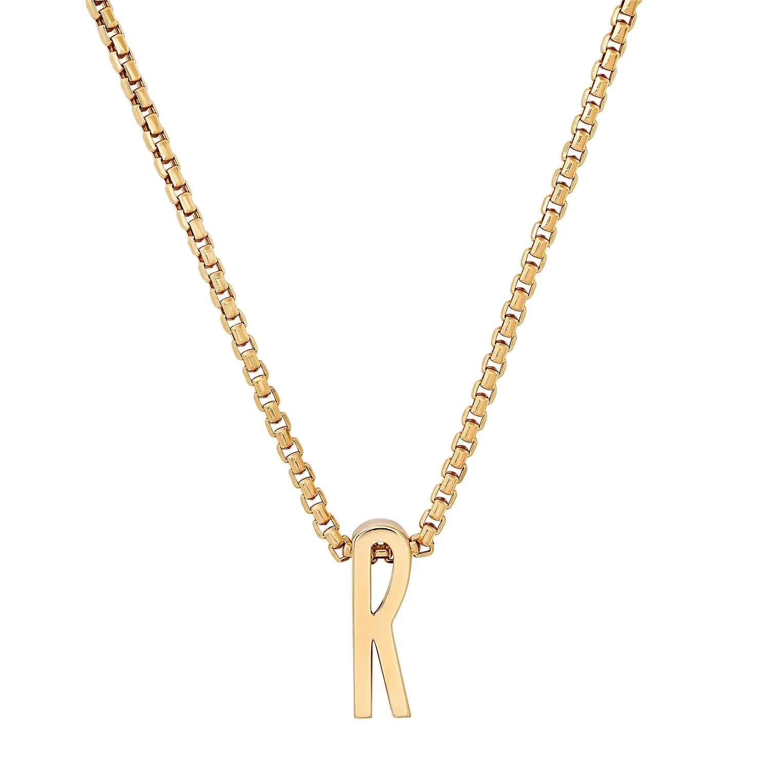 Slide-On Classic Chunky Initial Necklace